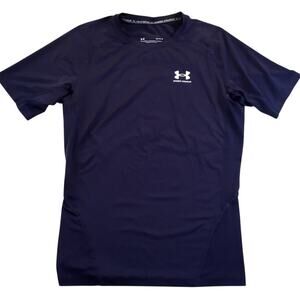 Under Armour Ladies Heatgear Compression Top Navy Blue Large